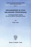 Informationsfreiheit als Grenze informationeller Selbstbestimmung.