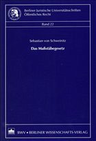 Cover Das Maßstäbegesetz