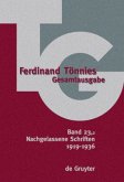 Nachgelassene Schriften / Ferdinand Tönnies: Gesamtausgabe (TG) Band 23/Teilband 2, Tl.2