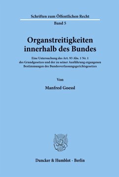 Cover Organstreitigkeiten innerhalb des Bundes.
