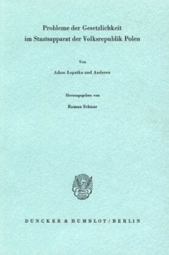 Cover Probleme der Gesetzlichkeit im Staatsapparat der Volksrepublik Polen.