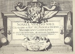 Cover Sonatae violino solo Faksimile Salzburg 1681