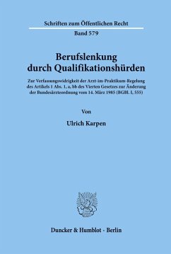 Cover Berufslenkung durch Qualifikationshürden.