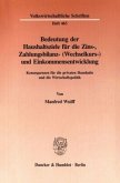 Bedeutung der Haushaltsziele für die Zins-, Zahlungsbilanz- (Wechselkurs-) und Einkommensentwicklung.