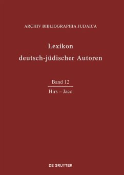 Lexikon deutsch-jüdischer Autoren, Band 12, Hirs-Jaco - Hirs-Jaco