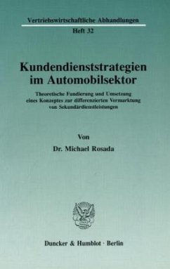 Kundendienststrategien im Automobilsektor. - Rosada, Michael