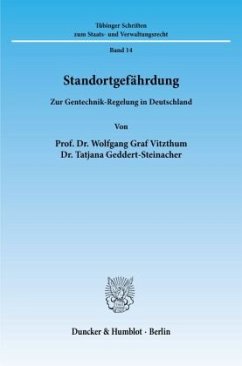 Standortgefährdung. - Vitzthum, Wolfgang Graf;Geddert-Steinacher, Tatjana