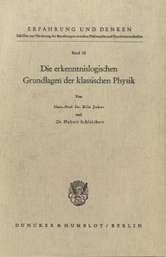 Die erkenntnislogischen Grundlagen der modernen Physik. - Juhos, Belá