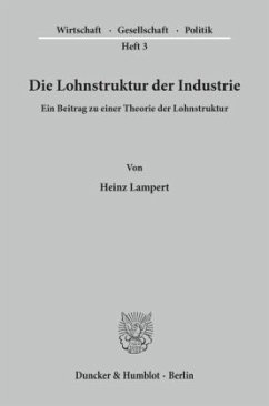 Cover Die Lohnstruktur der Industrie.