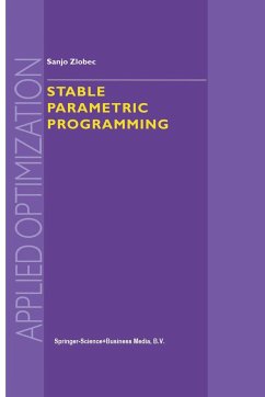 Stable Parametric Programming - Zlobec, S.