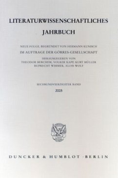 Literaturwissenschaftliches Jahrbuch. - Berchem, Theodor / Kapp, Volker / Müller, Kurt / Wimmer, Ruprecht / Wolf, Alois (Hgg.)