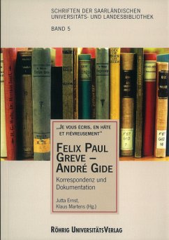 Felix Paul Greve - André Gide - Ernst, Jutta / Martens, Klaus (Hgg.)