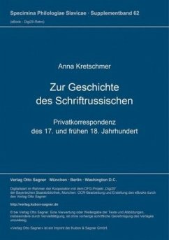 Cover Zur Geschichte des Schriftrussischen