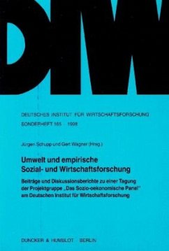 Cover Umwelt und empirische Sozial- und Wirtschaftsforschung.