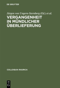 Cover Vergangenheit in mündlicher Überlieferung