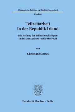 Teilzeitarbeit in der Republik Irland. - Siemes, Christiane