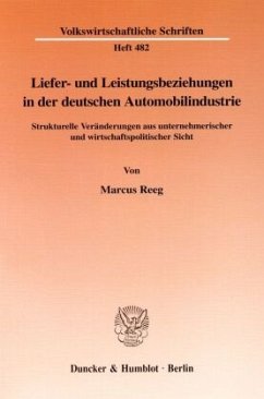 Cover Liefer- und Leistungsbeziehungen in der deutschen Automobilindustrie.