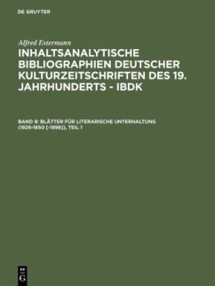 Blätter für literarische Unterhaltung (1826-1850 [-1898]) - Estermann, Alfred;Estermann, Alfred