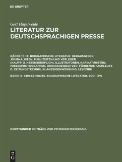 149883¿160745. Biographische Literatur. Sco - Zw - Hagelweide, Gert