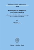 Rechtsfragen der Rücknahme von Verwaltungsakten.