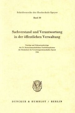 Sachverstand und Verantwortung in der öffentlichen Verwaltung.