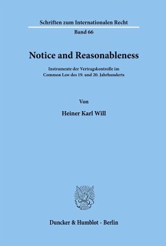 Notice and Reasonableness. - Will, Heiner Karl