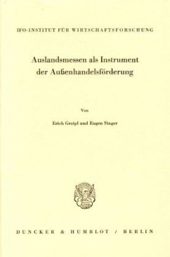 Cover Auslandsmessen als Instrument der Außenhandelsförderung.