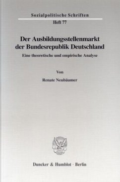 Cover Der Ausbildungsstellenmarkt der Bundesrepublik Deutschland.