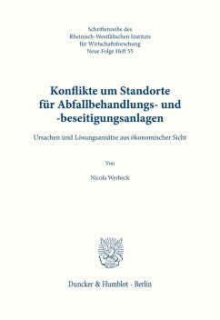 Konflikte um Standorte für Abfallbehandlungs- und -beseitigungsanlagen. - Werbeck, Nicola