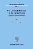 Der Gesellschaftszusatz in der Handelsfirma.