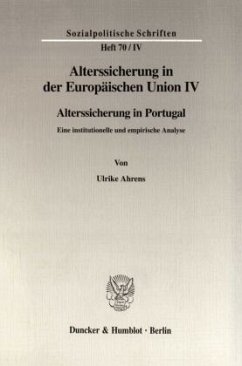 Alterssicherung in der Europäischen Union IV. - Ahrens, Ulrike