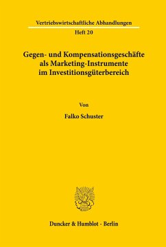 Gegen- und Kompensationsgeschäfte als Marketing-Instrumente im Investitionsgüterbereich. - Schuster, Falko