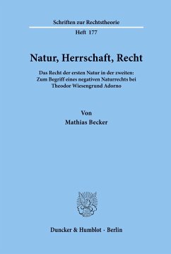 Natur, Herrschaft, Recht. - Becker, Mathias