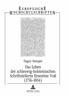 Cover Das Leben der schleswig-holsteinischen Schriftstellerin Ernestine Voß (1756-1834)