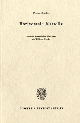 Horizontale Kartelle.