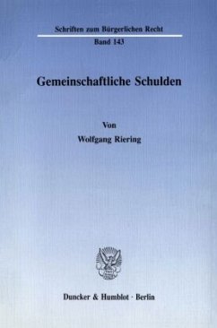 Gemeinschaftliche Schulden. - Riering, Wolfgang