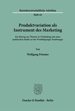Produktvariation als Instrument des Marketing. - Priemer, Wolfgang