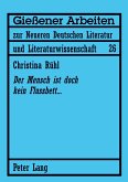 'Der Mensch ist doch kein Flussbett...'