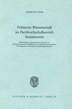 Cover Politische Wissenschaft im Fachhochschulbereich Sozialwesen.