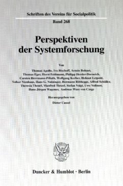 Perspektiven der Systemforschung. - Cassel, Dieter (Hrsg.)