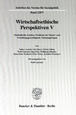 Wirtschaftsethische Perspektiven V. - Gaertner, Wulf (Hrsg.)