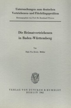 Cover Untersuchungen zum deutschen Vertriebenen- und Flüchtlingsproblem.