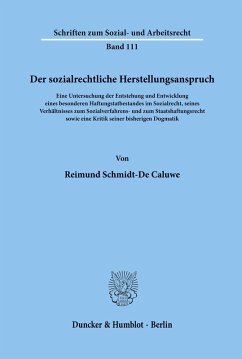 Cover Der sozialrechtliche Herstellungsanspruch.