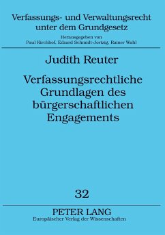 Verfassungsrechtliche Grundlagen des bürgerschaftlichen Engagements Cover Verfassungsrechtliche Grundlagen des bürgerschaftlichen Engagements