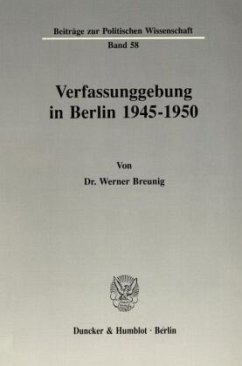 Cover Verfassunggebung in Berlin 1945-1950.