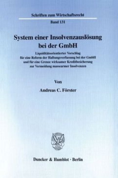 Cover System einer Insolvenzauslösung bei der GmbH.