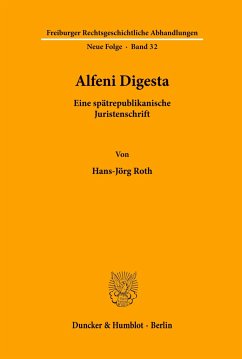 Alfeni Digesta. - Roth, Hans-Jörg