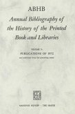 Abhb Annual Bibliography of the History of the Printed Book and Libraries