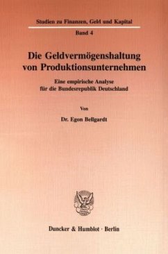 Cover Die Geldvermögenshaltung von Produktionsunternehmen.