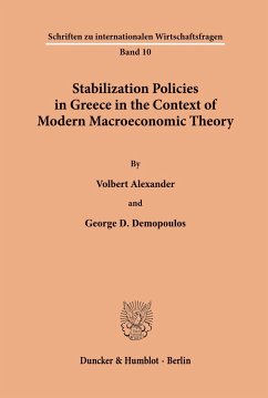 Stabilization Policies in Greece in the Context of Modern Macroeconomic Theory. - Alexander, Volbert;Demopoulos, George D.